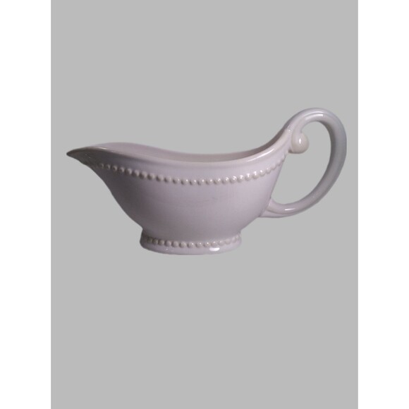 Pavillion by Princess House Gravy Boat Beadd Pattern Cream Color *READ - Picture 1 of 12